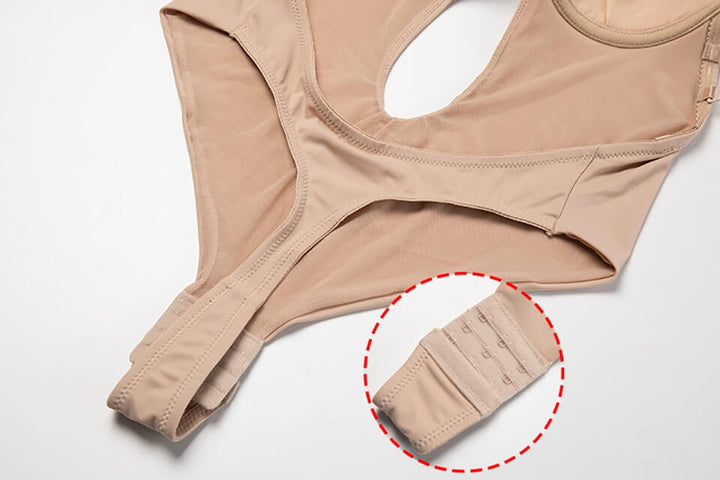 Invisible backless body shaper for women, seamless shaping undergarment for eveningwear.