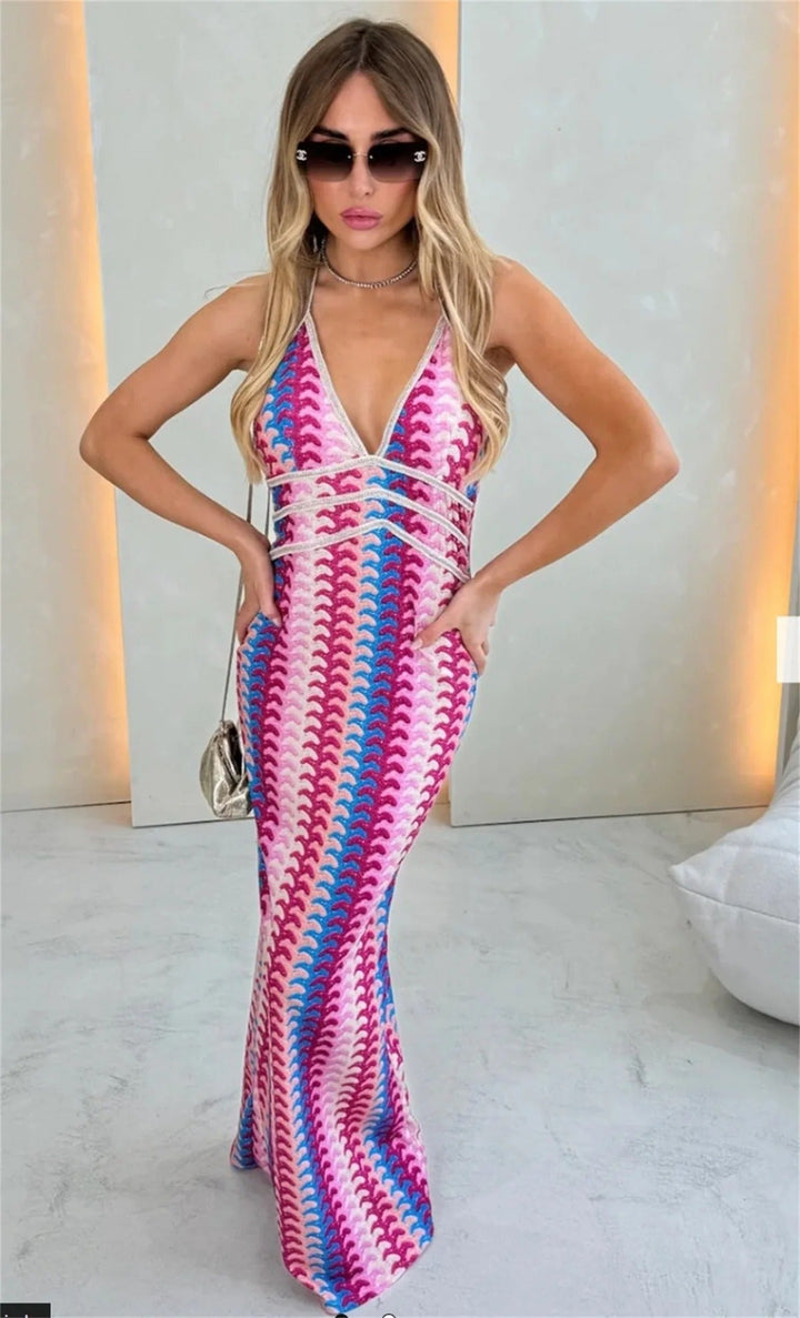Relaxed fit women's bohemian beach tunic dress, a comfortable summer cover-up, perfect for resort wear.