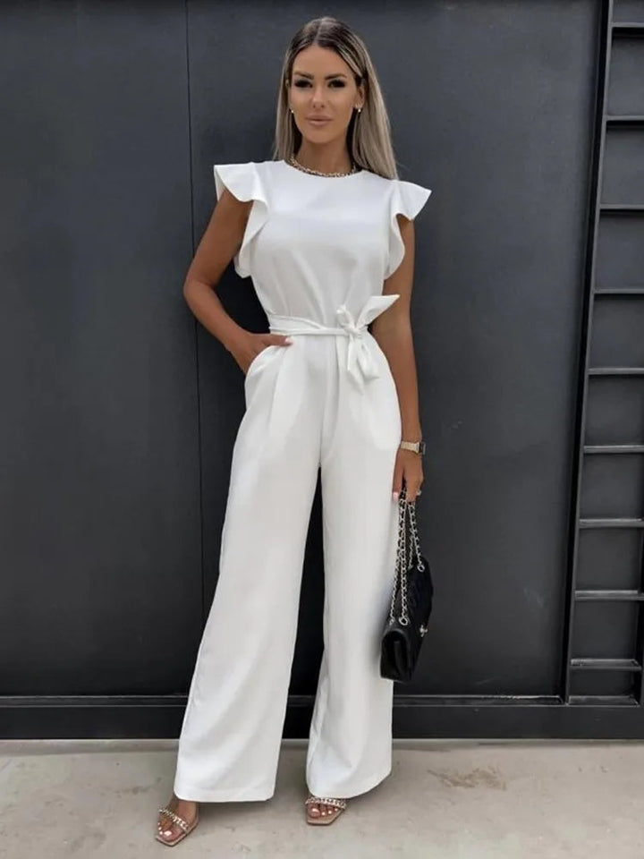 Daisy's Chic women's jumpsuit, a comfortable and stylish modern apparel choice. Versatile for spring & summer fashion.
