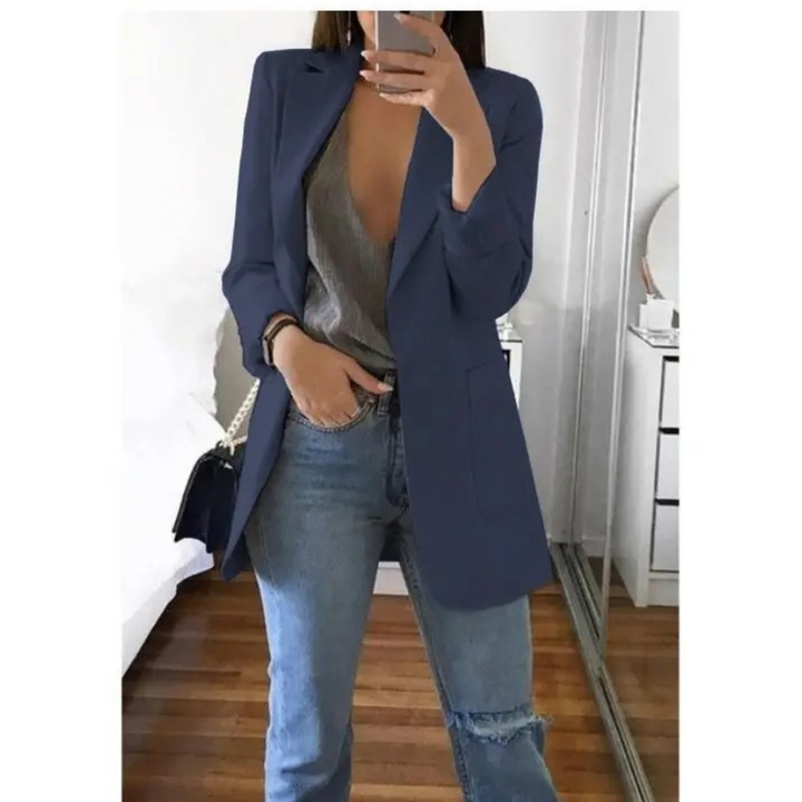 Valentina long blazer, a chic and trendy statement for women.