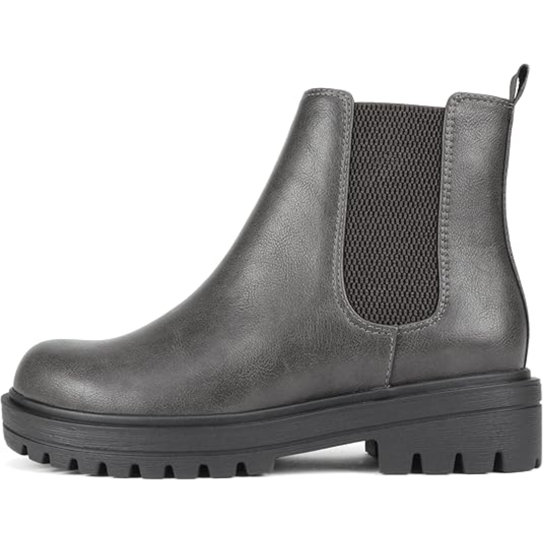 Women's chic low heel Chelsea ankle boots, perfect for versatile fall and everyday fashion.