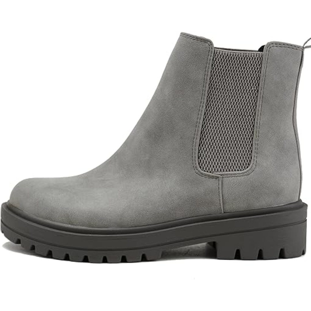 Sleek women's low heel Chelsea ankle boots, comfortable and versatile for everyday fall fashion.