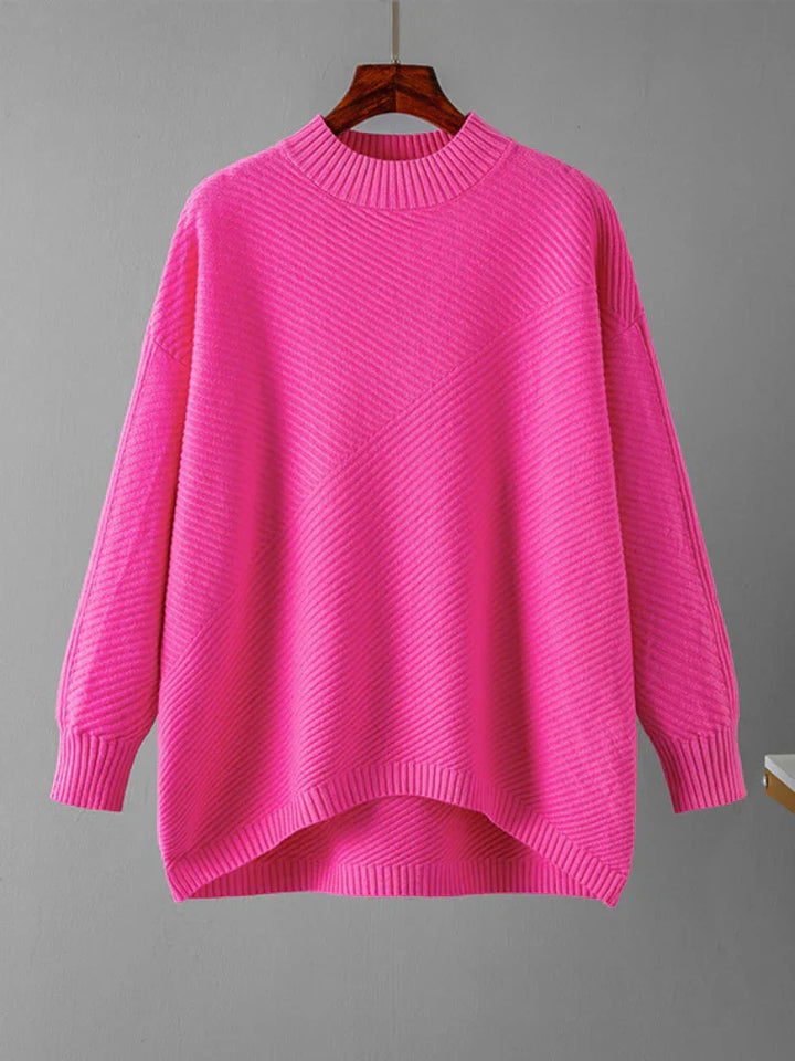 Soft knit sweater for women, a versatile fall essential offering everyday comfort and classic style.