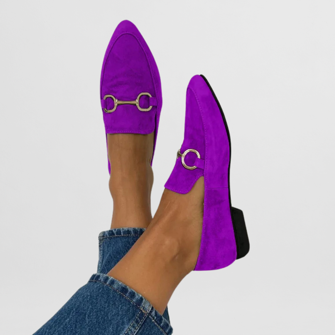 Vibrant women's boho moccasins. Lightweight, comfortable, and stylish slip-on casual shoes for everyday wear.