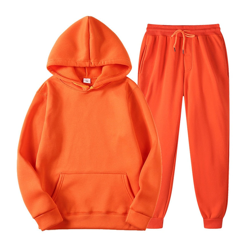 Women's comfortable loungewear set, a stylish jogging tracksuit for relaxation.