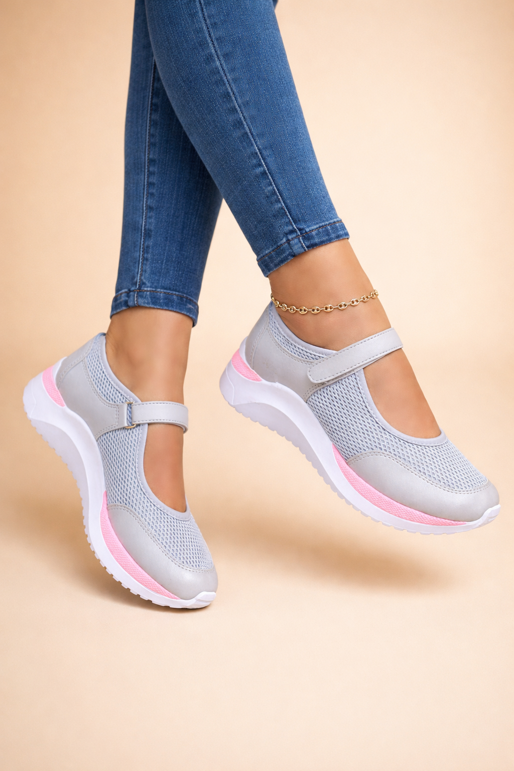Athletic casual women's Mary Jane sneakers, offering all-day comfort & support for everyday activities.
