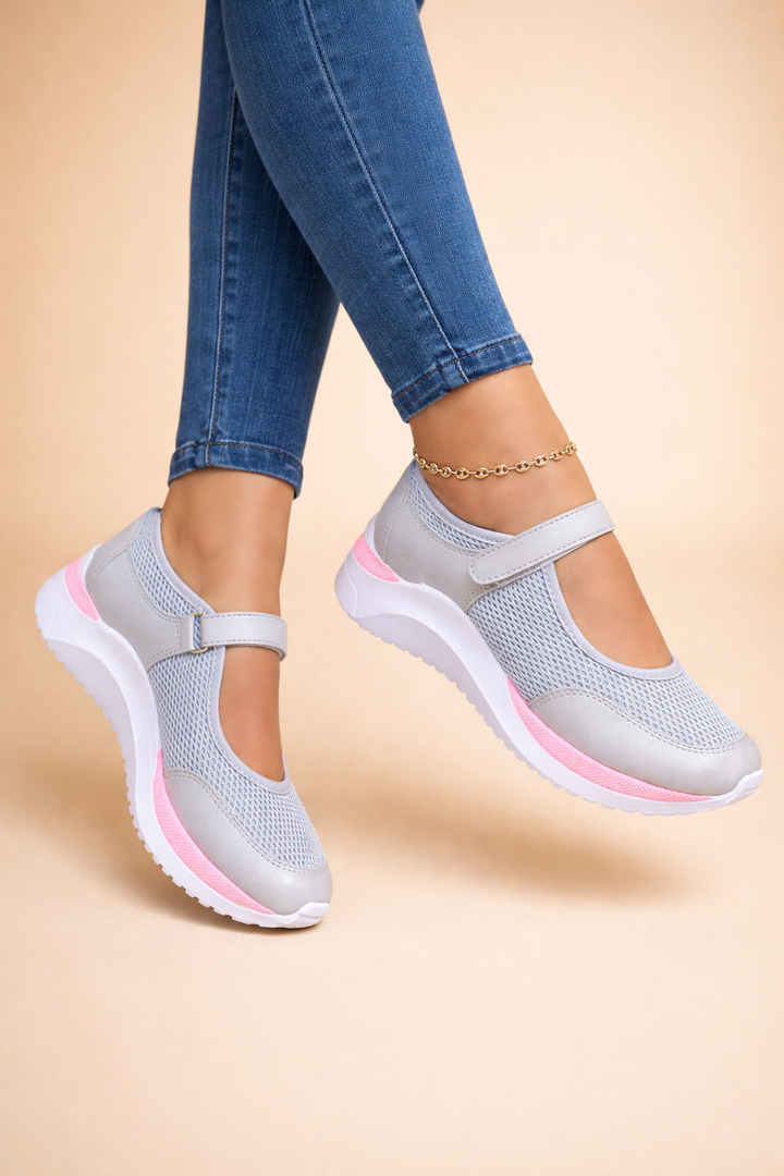 Athletic casual women's Mary Jane sneakers, offering all-day comfort & support for everyday activities.