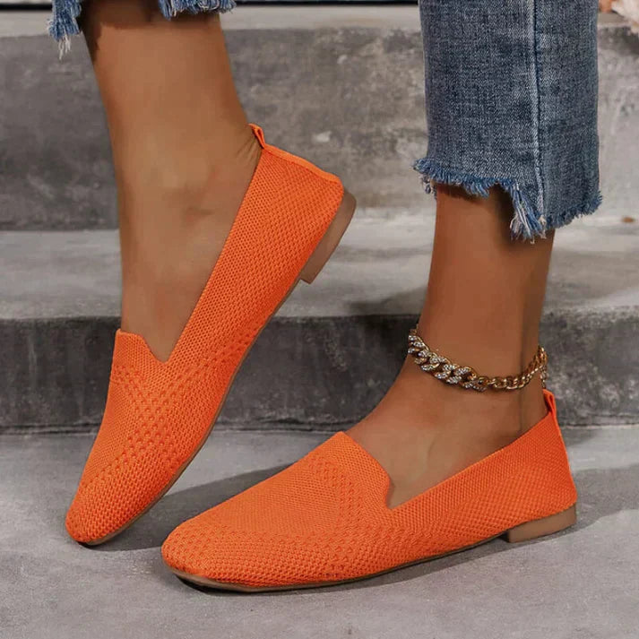 Effortless women's casual slip-on loafers, highly comfortable flats for everyday wear and walking.