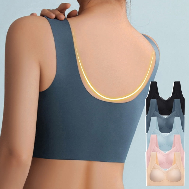 Gentle support wireless bra for women, perfect for daily comfort, a soft seamless intimate.