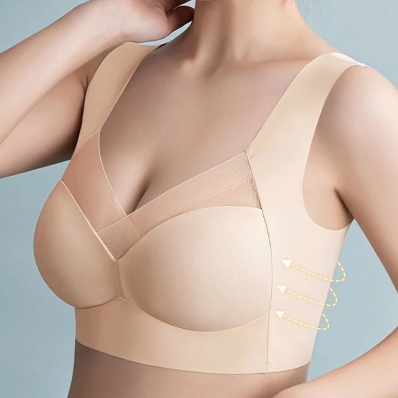 Plus size wireless bra for women, gentle support & comfortable for daily wear, a soft intimate.