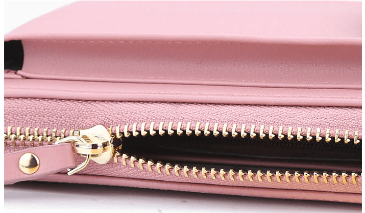 Women's compact PU leather crossbody bag worn by a model, casual style.