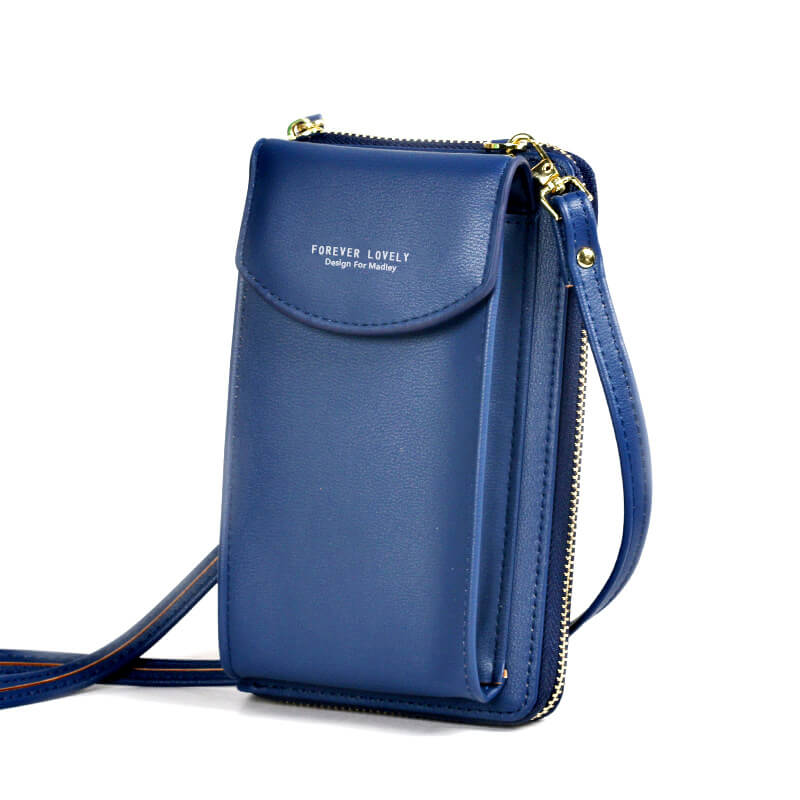 Compact PU leather shoulder bag with fine stitching, versatile for women.