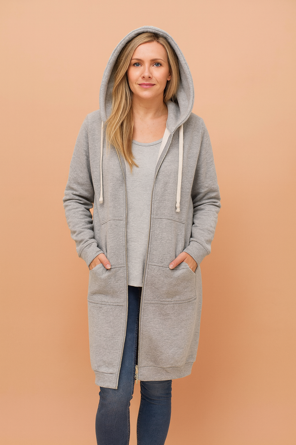 Chic women's long pullover sweater, a warm & stylish addition to winter outfits.