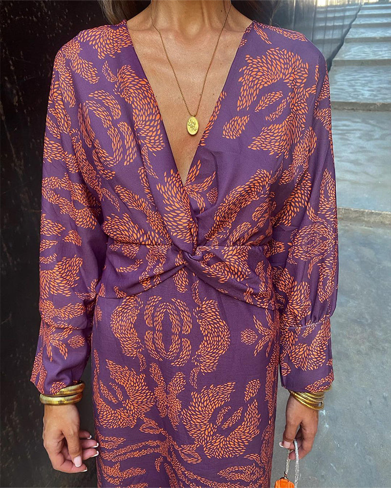 Versatile boho midi wrap dress for women. Stylish, flowy, and perfect for casual to elegant summer events.