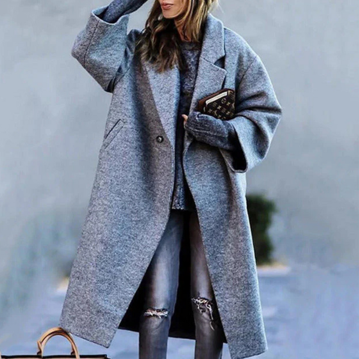 Classic women's button-front jacket. Elegant and chic outerwear, perfect for versatile fashion and all-season wear.