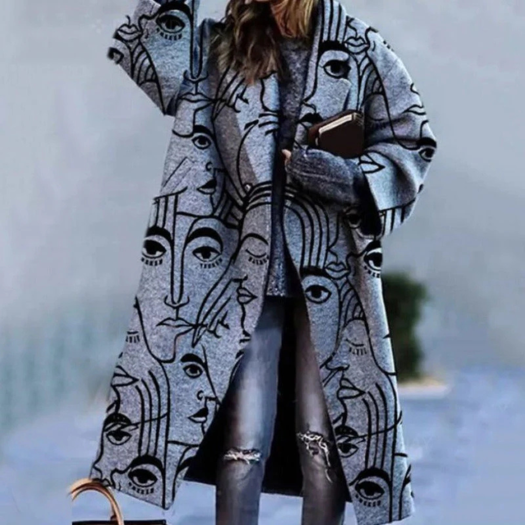 Elegant women's classic button-front jacket. Versatile outerwear, ideal for chic and stylish all-season looks.