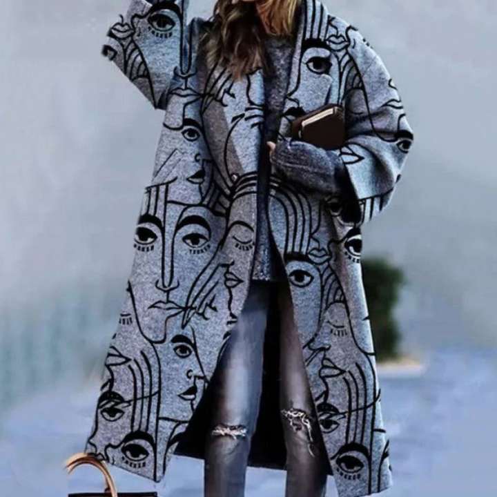Elegant women's classic button-front jacket. Versatile outerwear, ideal for chic and stylish all-season looks.