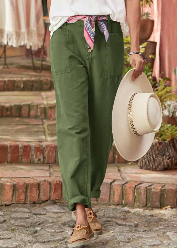 Women's elegant relaxed fit trousers. Comfortable, breathable, and versatile for office wear or casual chic.