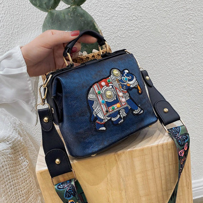 Women's embroidered mandala crossbody bag. Lightweight, bohemian, and multi-functional.