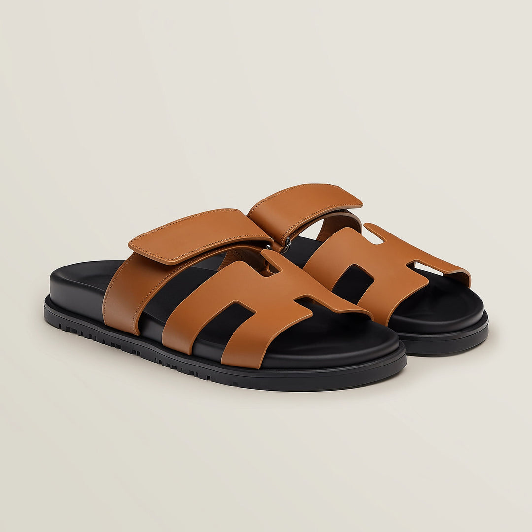 Comfortable women's flat sandals with open toe. Slip-on design for ultimate everyday ease.