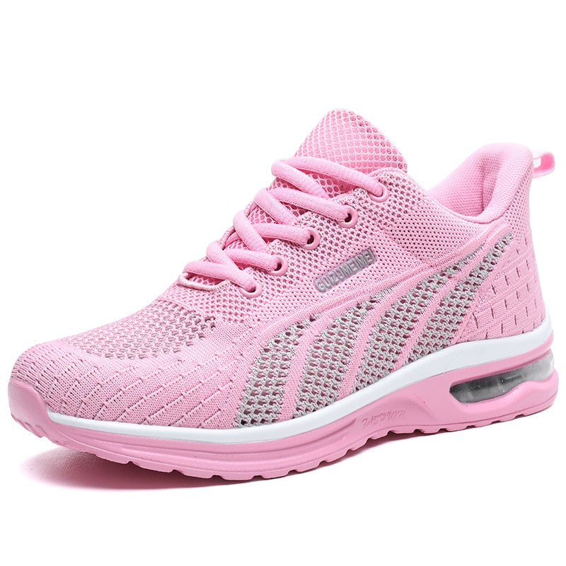 Women's GlideMotion Run ergonomic trainers with cushioned heel for superior comfort and foot support.
