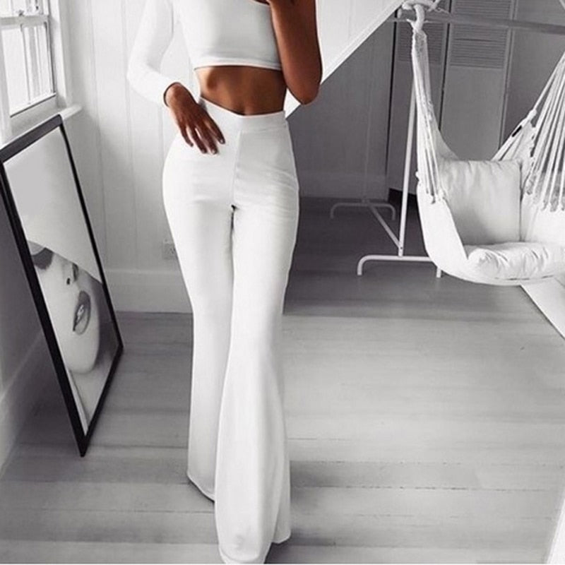 Versatile high-waisted women's pants. Perfect for workwear, casual or formal occasions. Stylish & comfy.