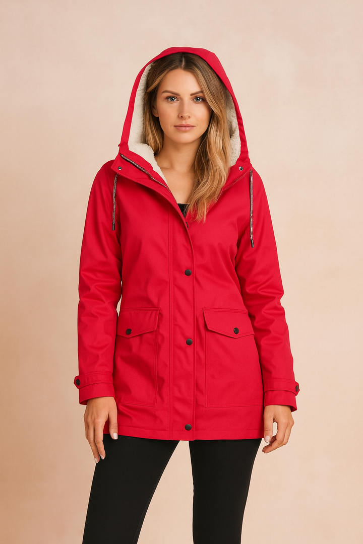 Durable fabric women's winter utility jacket, a perfect warm coat for extreme cold weather.