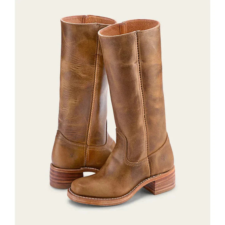 Versatile women's knee-high cowboy boots, all-season tall boots for a chic western fashion statement.