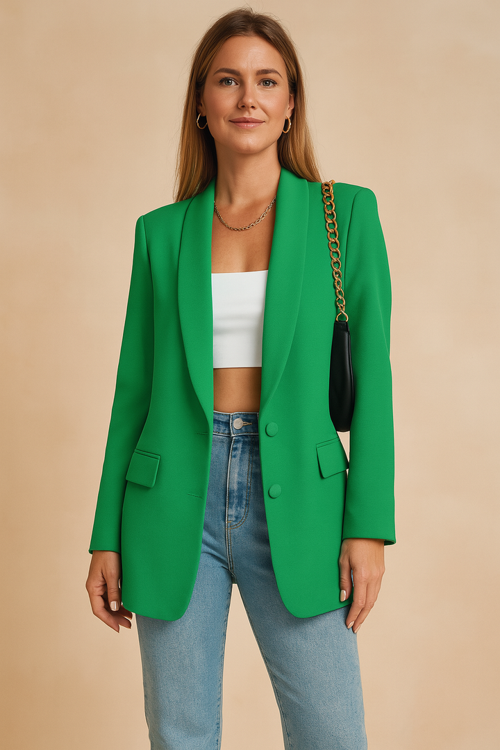 Professional women's blazer, a modern & chic lightweight jacket ideal for office wear & business casual.