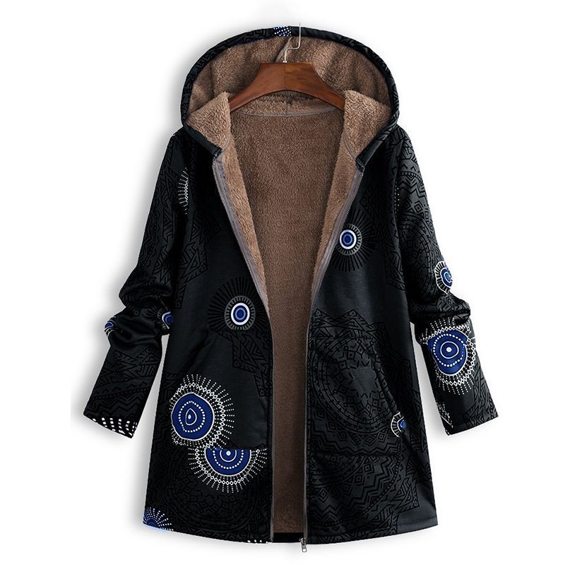 New women's long spring hooded jacket with front pockets. Essential casual & lightweight transitional outerwear.