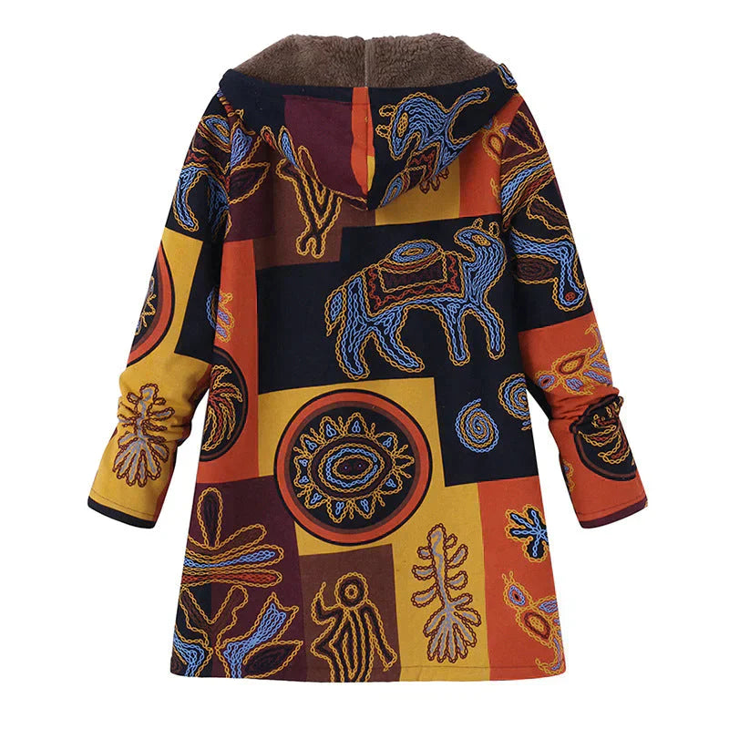Women's long spring jacket with hood, front pockets. A must-have lightweight & casual transitional outerwear.