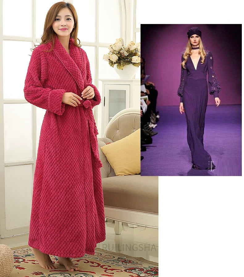 Luxe Indy Liebe Nest women's bathrobe, soft comfort for elegant loungewear.