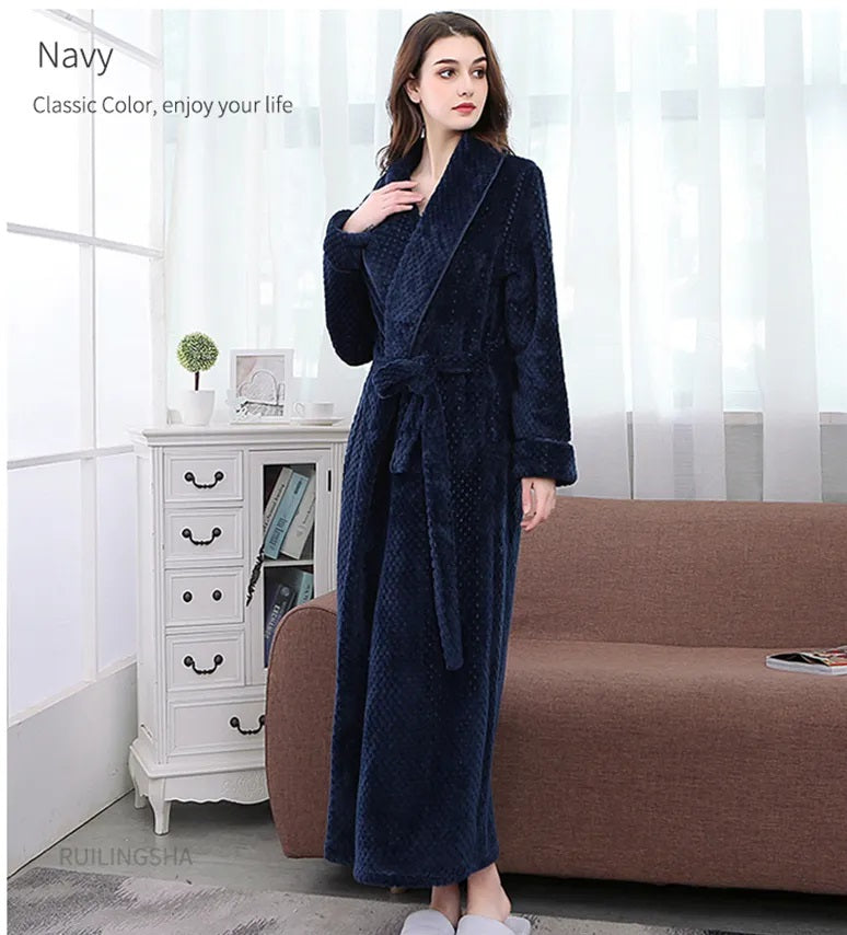 Cozy, soft Indy Liebe Nest women's bathrobe, elegant loungewear & sleepwear.