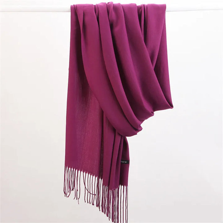 Faith Cashmere Scarf: warm, stylish, and versatile for any women's outfit.