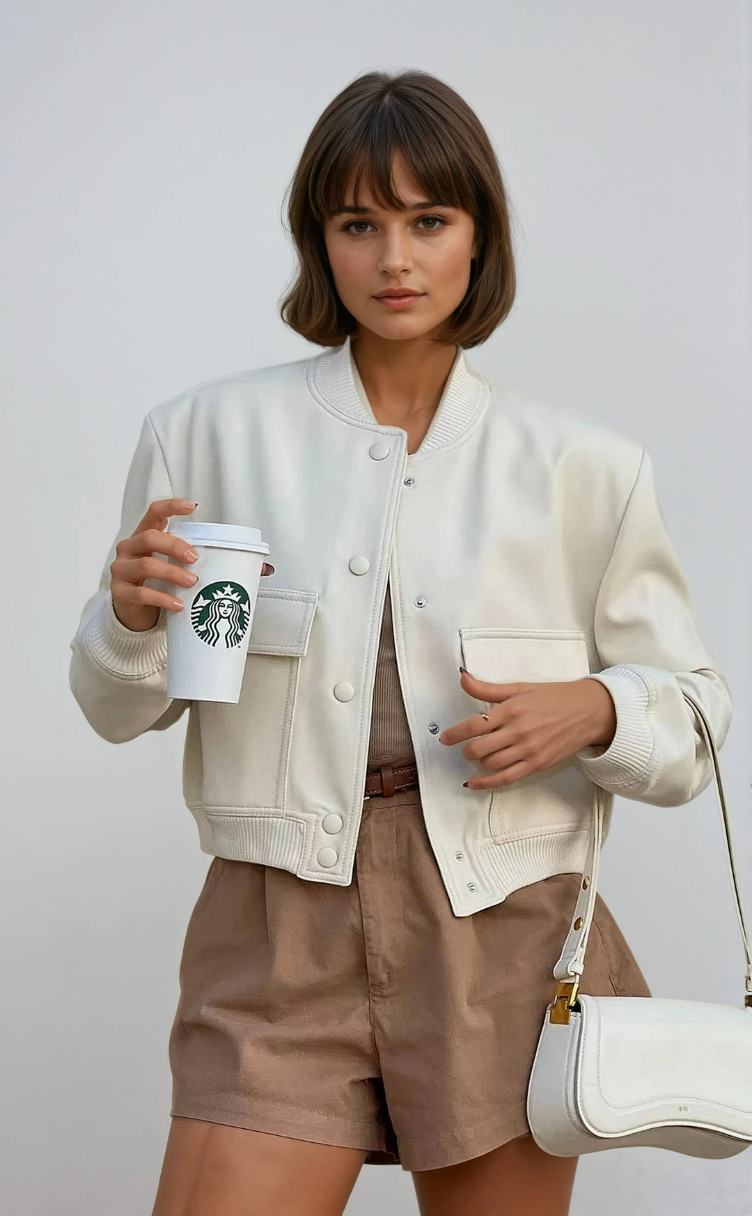 Women's Maven Cropped Bomber Jacket, perfect for stylish fall and winter outerwear.
