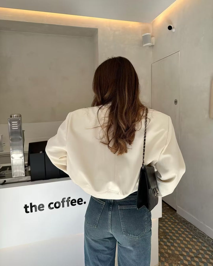 Stylish Maven cropped bomber jacket for women, a versatile layering piece for casual outfits.