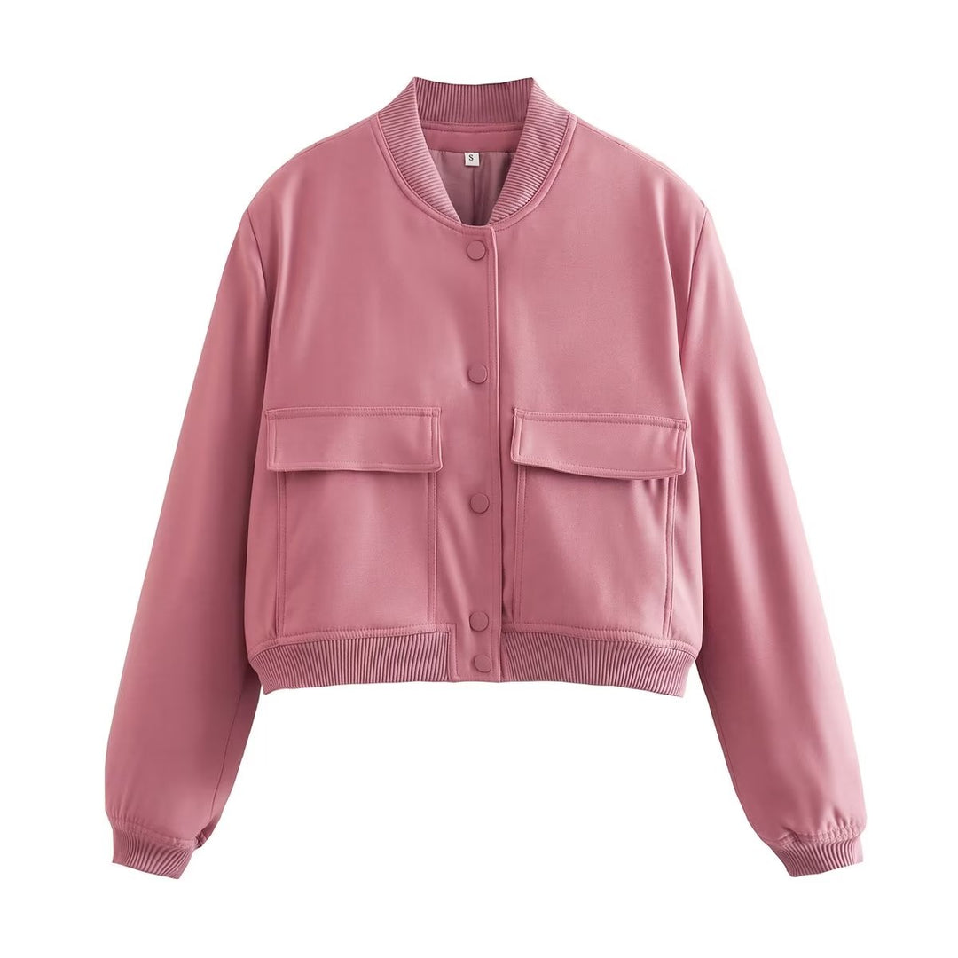 Layer up with the women's Maven cropped bomber jacket, a key piece for fall and winter fashion.