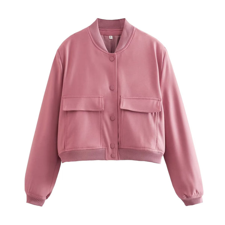 Layer up with the women's Maven cropped bomber jacket, a key piece for fall and winter fashion.