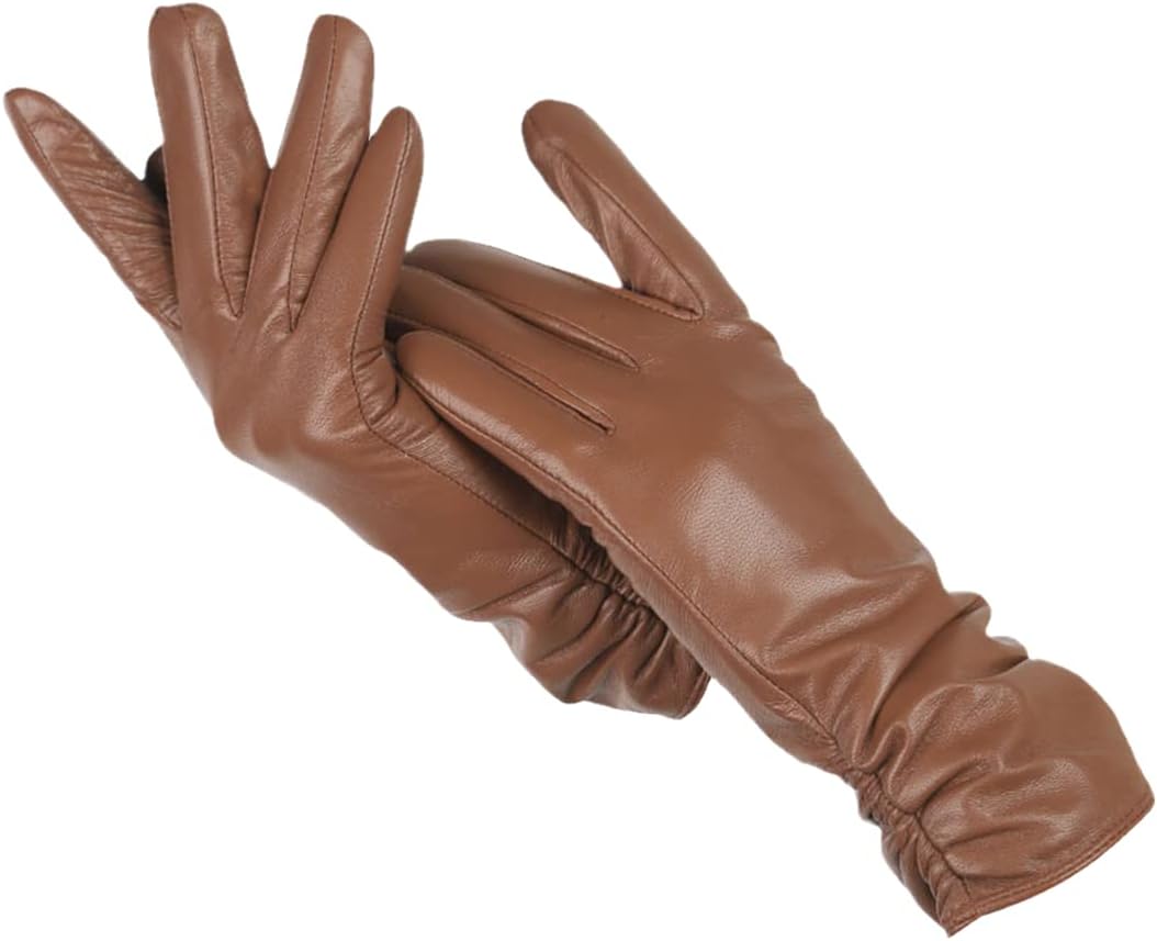 Stylish women's classic leather gloves by Nicole, essential winter fashion accessory for hands.