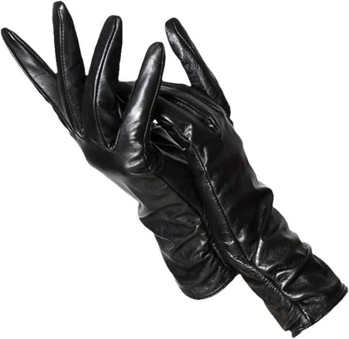 Fashionable women's accessories: Nicole leather gloves, ideal for staying warm in winter.