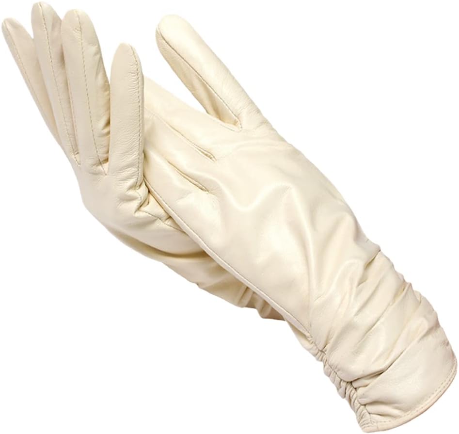 Classic black leather gloves for women, a stylish and practical addition to any winter wardrobe.