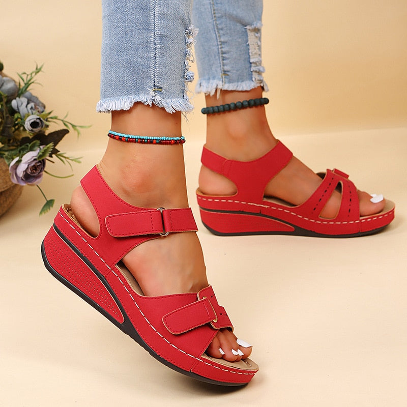 Women's Odette orthopedic sandals with arch support for ultimate walking comfort & foot health.