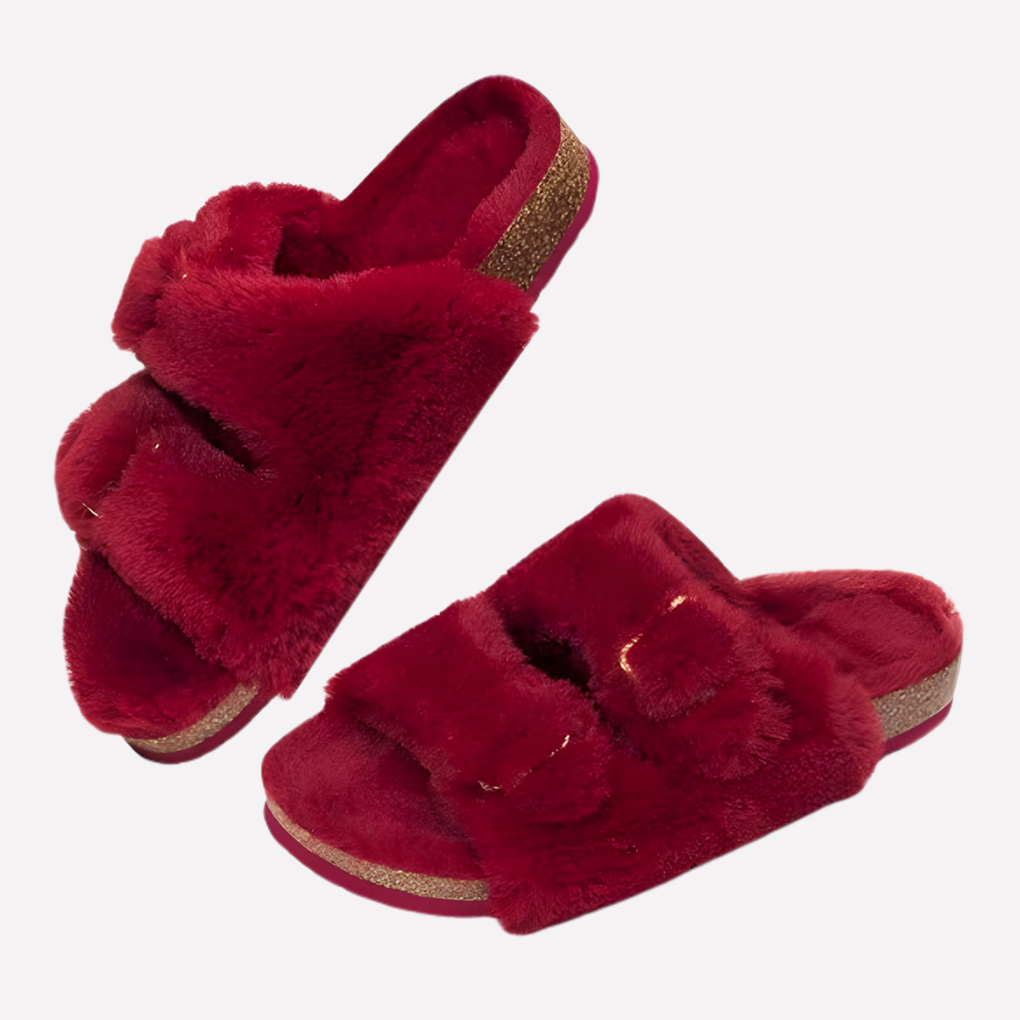 Versatile women's open toe slippers. Stylish & comfortable for both indoor and outdoor casual wear.