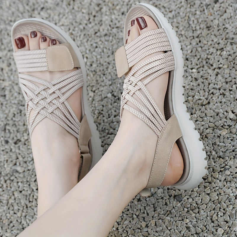 Contoured sole women's comfort sandals, offering orthopedic arch support for all-day wear.