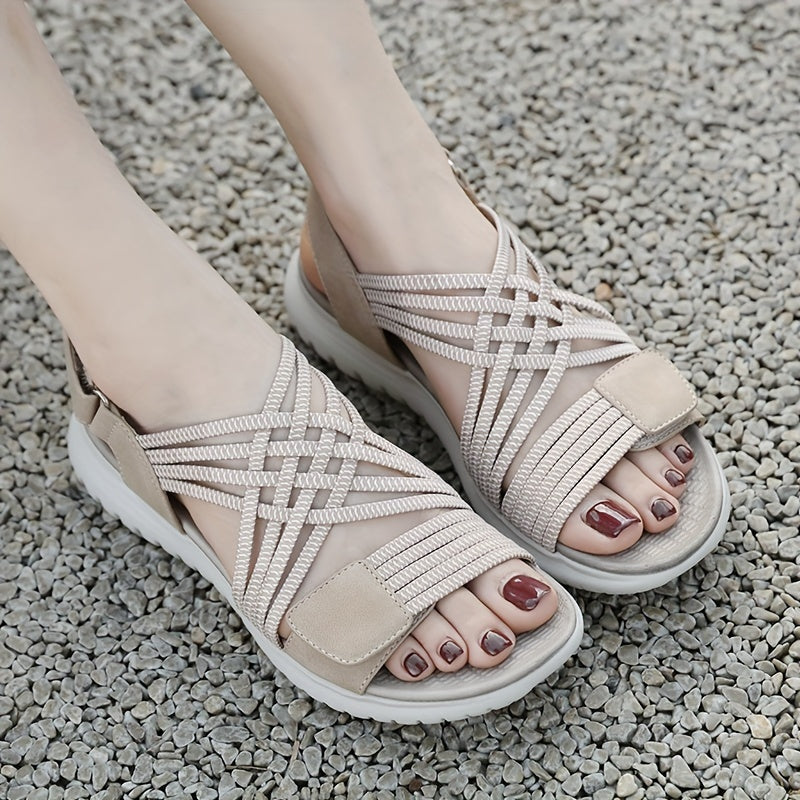 Pain relief orthopedic sandals for women, designed with arch support & a soft cushioned sole.