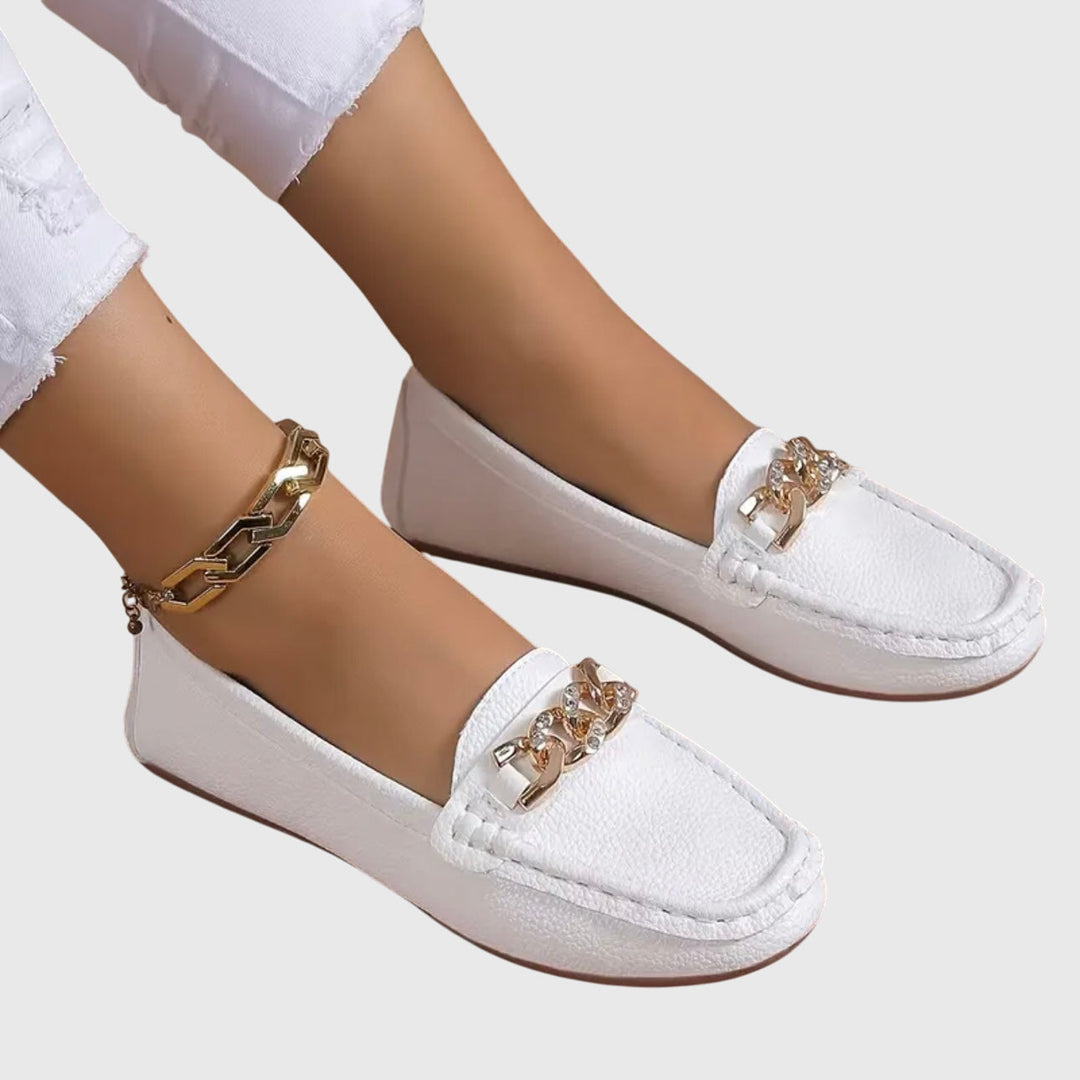 Comfortable orthopedic loafers for women, providing essential foot health support and a timeless, elegant look.