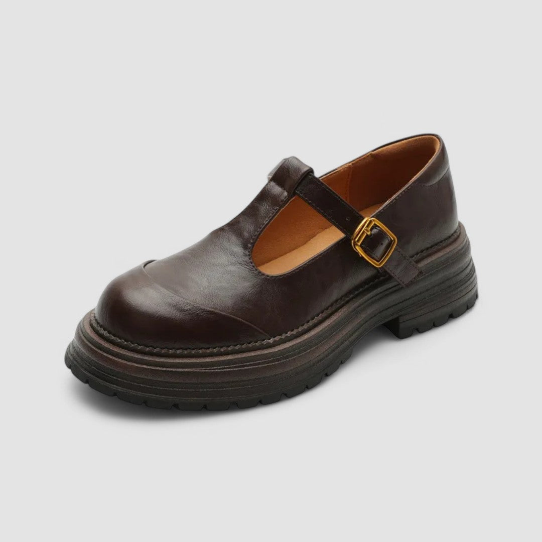 Stylish women's Mary Jane comfort shoes with an adjustable strap, perfect for daily wear and excellent foot support.