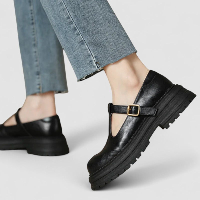 Orthopedic walking shoes for women, Mary Jane style, offering superior arch support and all-day comfort.