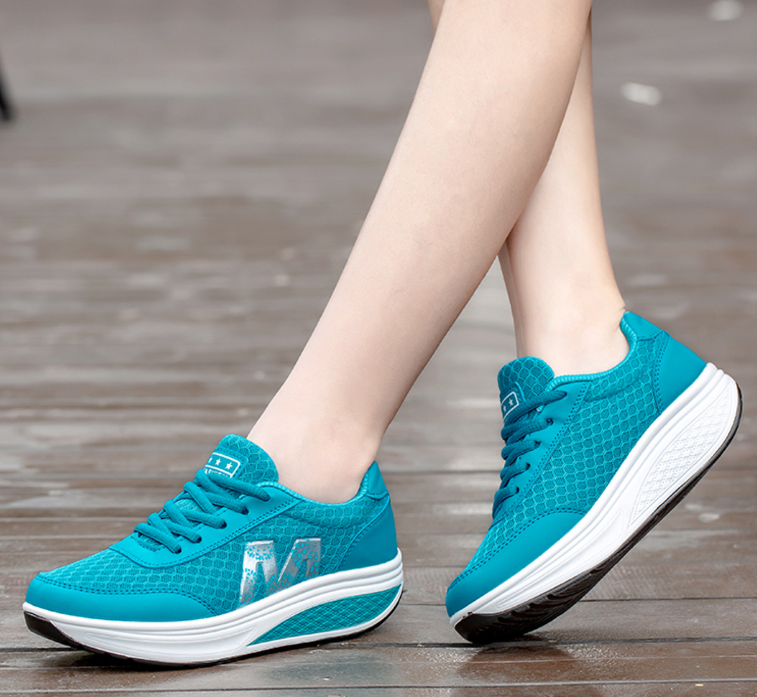 Women's posture support sneakers designed for orthopedic comfort, ideal as walking shoes & everyday footwear.