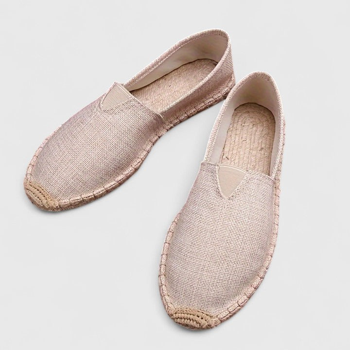 Women's OrthoWalk lightweight espadrille slip-ons, comfort flats for summer casual wear.
